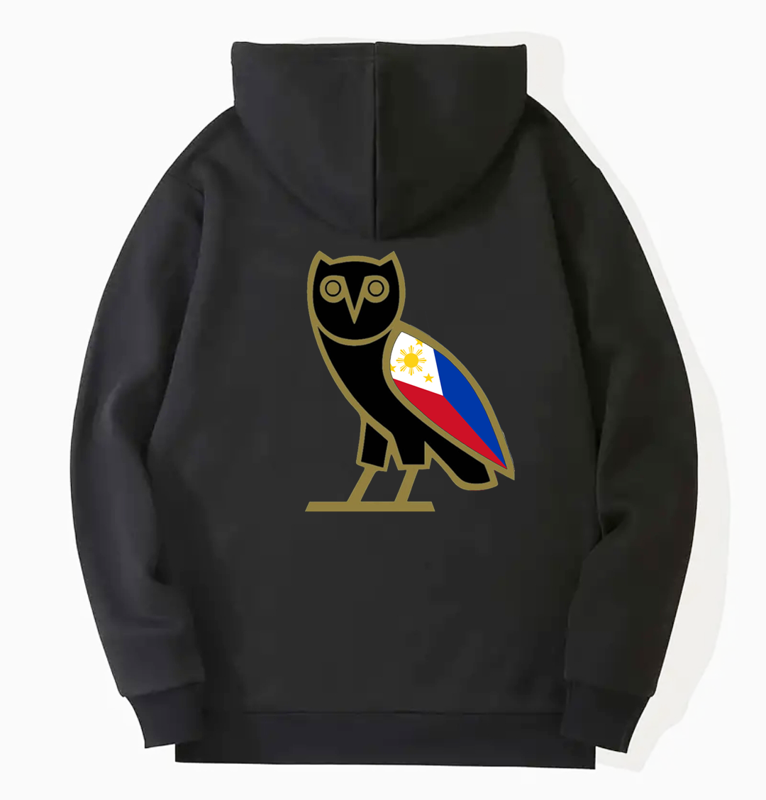 KUWAGO, Black Hoodie with Kangaroo Pocket