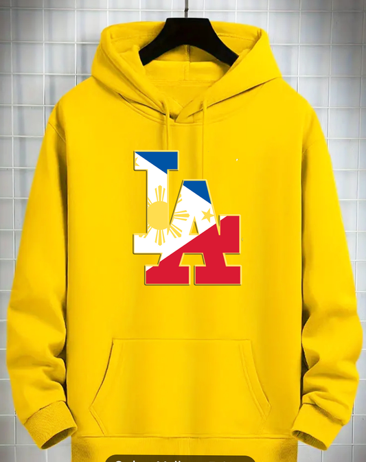 LA Pilipinas, Yellow Hoodie with Kangaroo Pocket