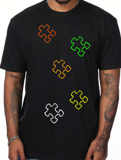 Puzzled Black Soft Style