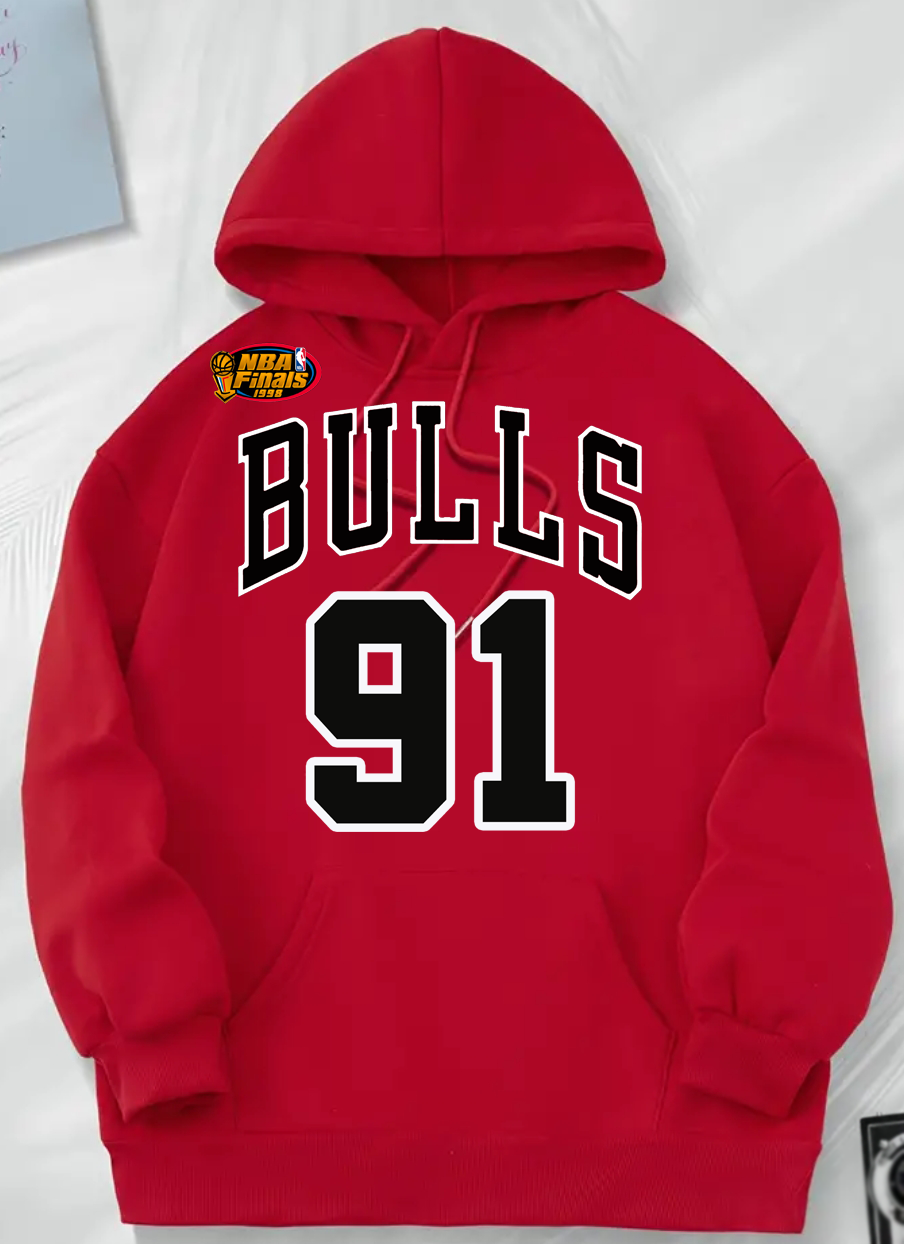 Rodman Red Hoodie Kangaroo Pocket Style